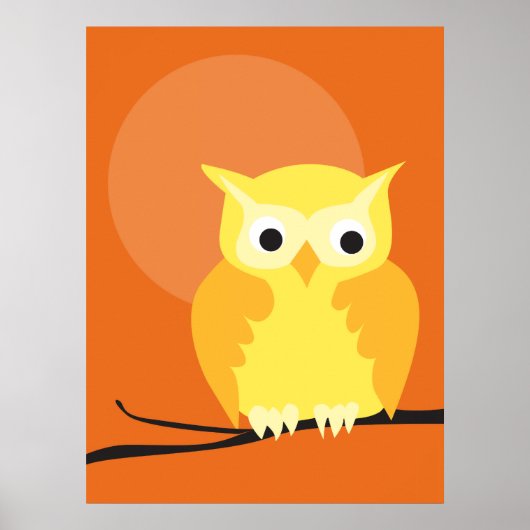 Poster hibou 11 (Devant)