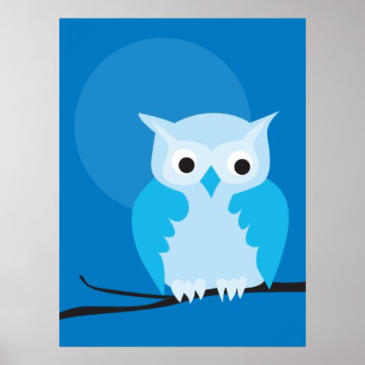 Poster hibou 4 (Devant)