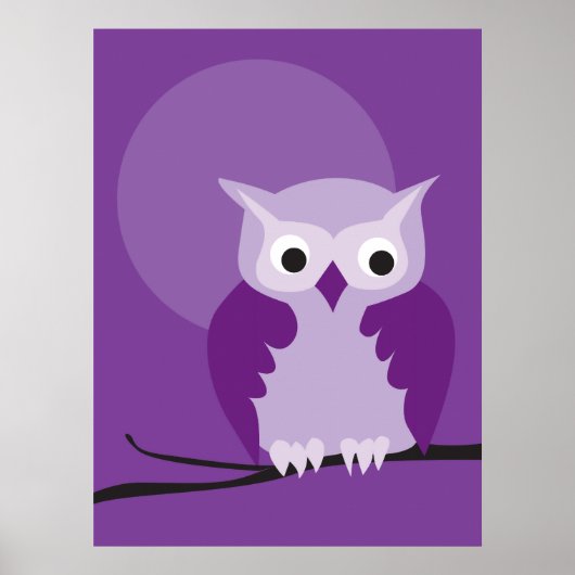 Poster hibou 7 (Devant)