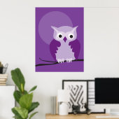 Poster hibou 7 (Bureau à domicile)