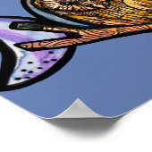 Poster Hibou à trois lunes (Coin)