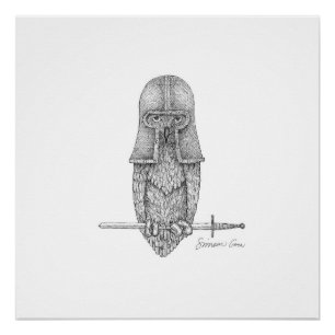 Poster Hibou de chevalier