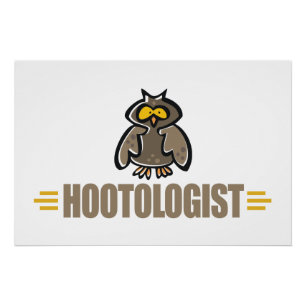 Poster Hibou drôle