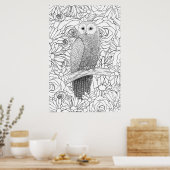 Poster Hibou du soir (Cuisine)