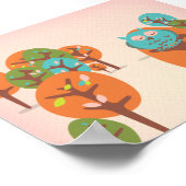 Poster Hibou endormi (Coin)