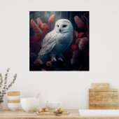 Poster hibou enneigé (Cuisine)