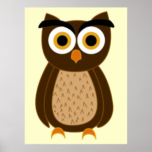Poster Hibou Mignon