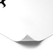 Poster Hibou orange (Coin)