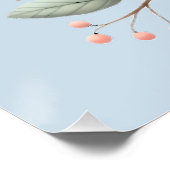 Poster Hibou Patchwork dans un Bois Fantaisiste (Coin)