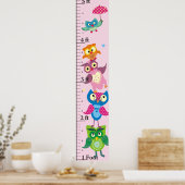 Poster Hibou personnalisé Graphique de croissance (Cuisine)