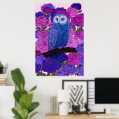 Poster Hibou perspicace (Bureau à domicile)