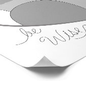 Poster Hibou - Soyez sage (Coin)