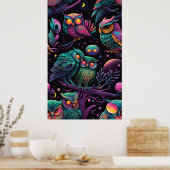 Poster Hiboux de même plumage (Cuisine)