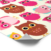 Poster Hiboux mignons (Coin)