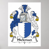Poster Hickman Family Crest (Devant)