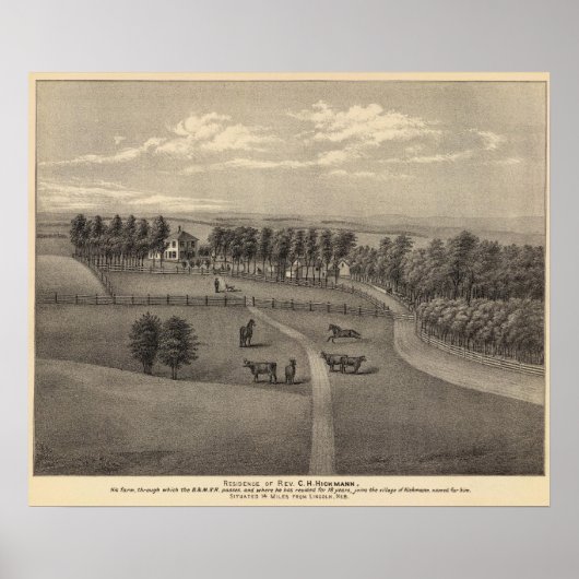 Poster Hickmann, Nebraska (Devant)