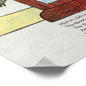 Poster Hickory, Dickory, Dock Comptine de Mère l'Oye (Coin)