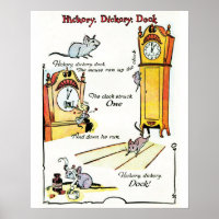 Poster "Hickory Dickory Dock" de Nursery Rhyme