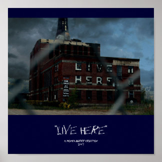 poster "Hier live"