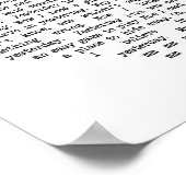 Poster Hier Mur Art Chanson Lyrique Coeur Imprimer (Coin)