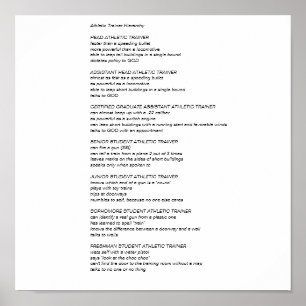 Poster Hiérarchie des formateurs sportifs