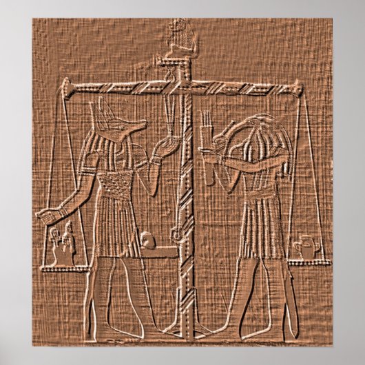 Poster Hiéroglyphe égyptien de la vie (Devant)