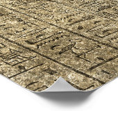 Poster Hiéroglyphes égyptiens (Coin)