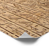 Poster Hiéroglyphes égyptiens antiques (Coin)