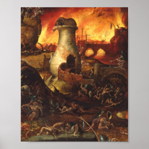 Poster Hieronymus Bosch - Enfer