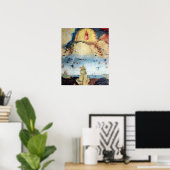 Poster Hieronymus Bosch- Enfer, détail (Bureau à domicile)