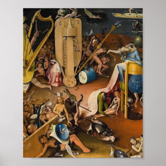Poster Hieronymus Bosch-Le Jardin de l'Enfer (Devant)