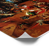 Poster Hieronymus Bosch Le jugement Dernier (Coin)