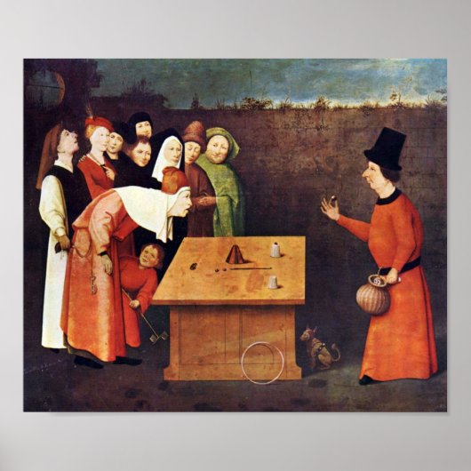 Poster Hieronymus Bosch-Le magicien (Devant)