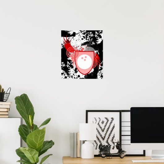 Poster hifi bowling crest (Bureau à domicile)