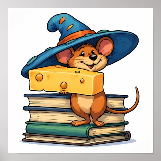 Poster High-Contrast Pop Art: Mirthful Mouse (Devant)