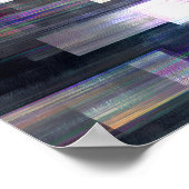 Poster High-Contrast Seamless Texture: Transparent Glitch (Coin)