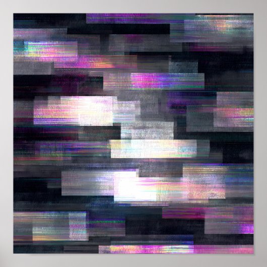 Poster High-Contrast Seamless Texture: Transparent Glitch (Devant)