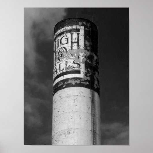 Poster High Falls B&W Photographie Rochester NY (Devant)