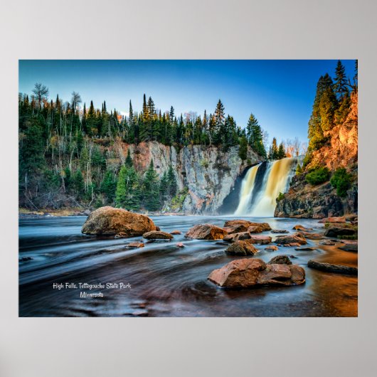 Poster High Falls, parc Tettegouche, Minnesota (Devant)