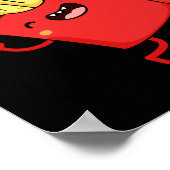 Poster High Fries Funny Friend Pun Dark BG (Coin)