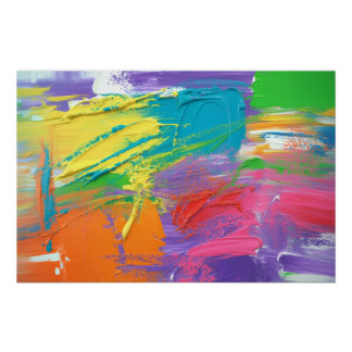 Poster High-Gloss Abstract Explosion