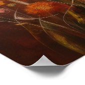 Poster High-Gloss Abstract Explosion: Primary Energy (Coin)