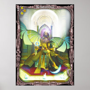 Poster High Priestess, by Joseph Maas