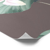 Poster high quality set of various watercolor flowerart, (Coin)