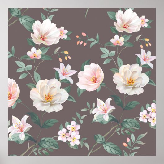 Poster high quality set of various watercolor flowerart, (Devant)