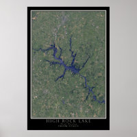 High Rock Lake North Carolina Du Satellite Spatial