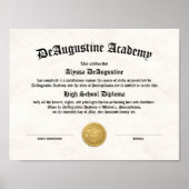 Poster High School Diploma for Homeschool (Devant)