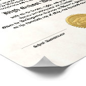 Poster High School Diploma for Homeschool (Coin)