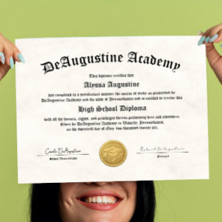 Poster High School Diploma for Homeschool