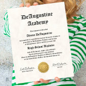 Poster High School Diploma for Homeschool